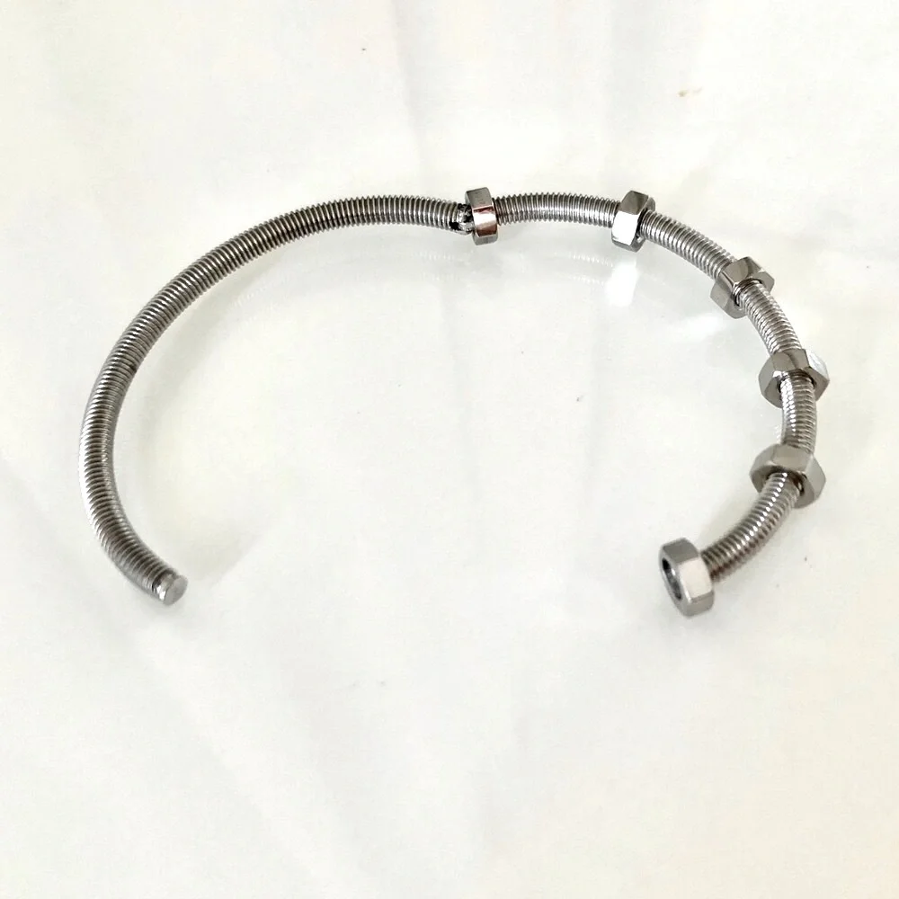 Bolts and Nuts Bracelet Stainless Steel